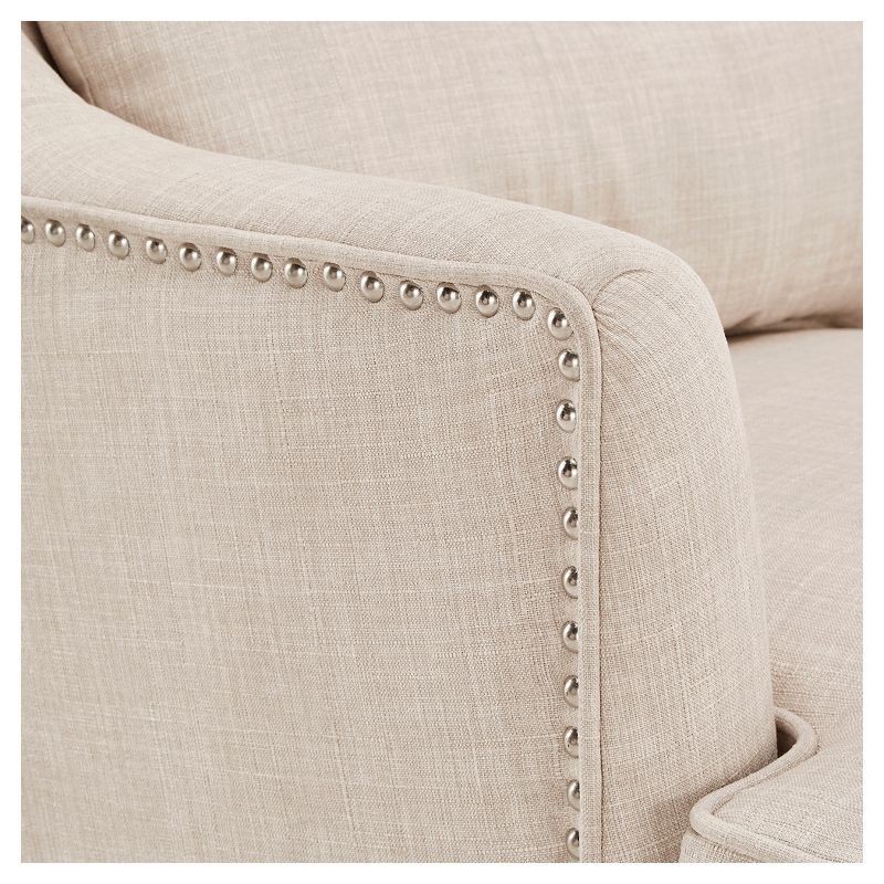 Park Way Grand Armchair with Ottoman Oatmeal - Inspire Q