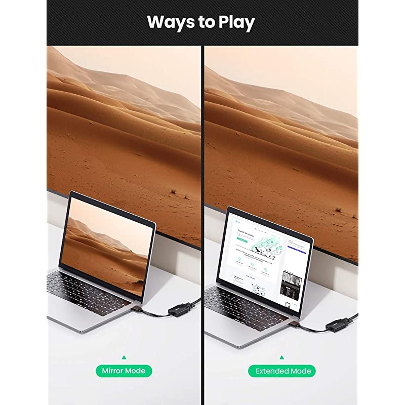 Active HDMI to VGA Adapter with 3.5mm Audio Jack HDMI Male to VGA Female up to 1080P for PC Laptop Ultrabook Raspberry Pi Chromebook Black