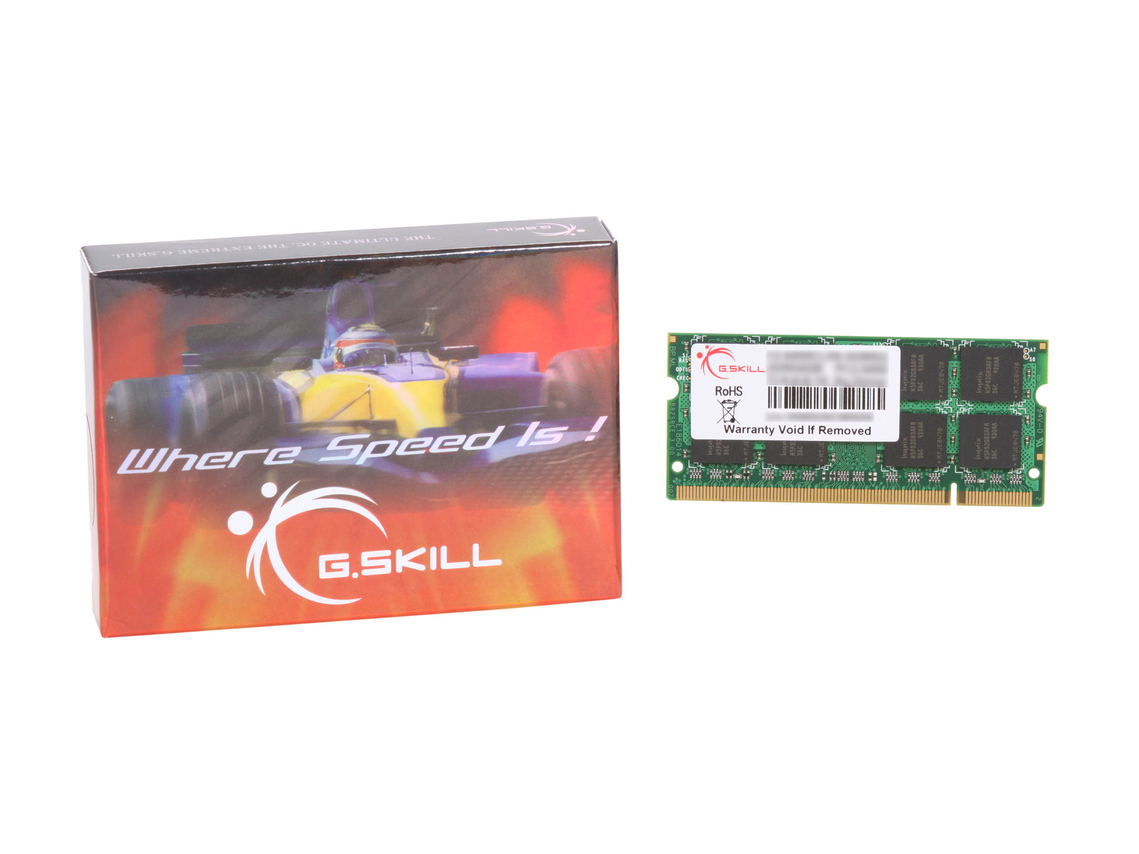 G.SKILL 4GB 200-Pin DDR2 SO-DIMM DDR2 800 (PC2 6400) Laptop Memory Model F2-6400CL6S-4GBSQ