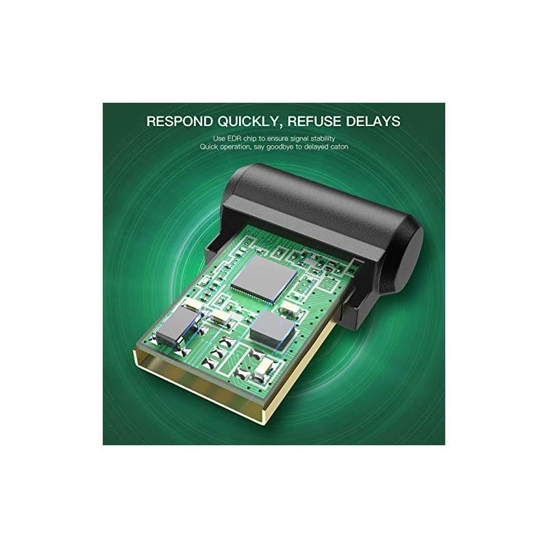 USB Bluetooth Adapter for PC,  Mini Bluetooth 5.0 EDR Dongle for Desktop Computer Wireless Transfer for Laptop Bluetooth Headphones Headset Keyboard Mouse Speakers Printer Windows 7/8/8.1/10