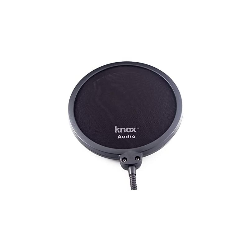 Microphones Yeti USB Microphone (Satin Red) with Knox Gear Pop Filter and 3.0 4 Port USB Hub Bundle