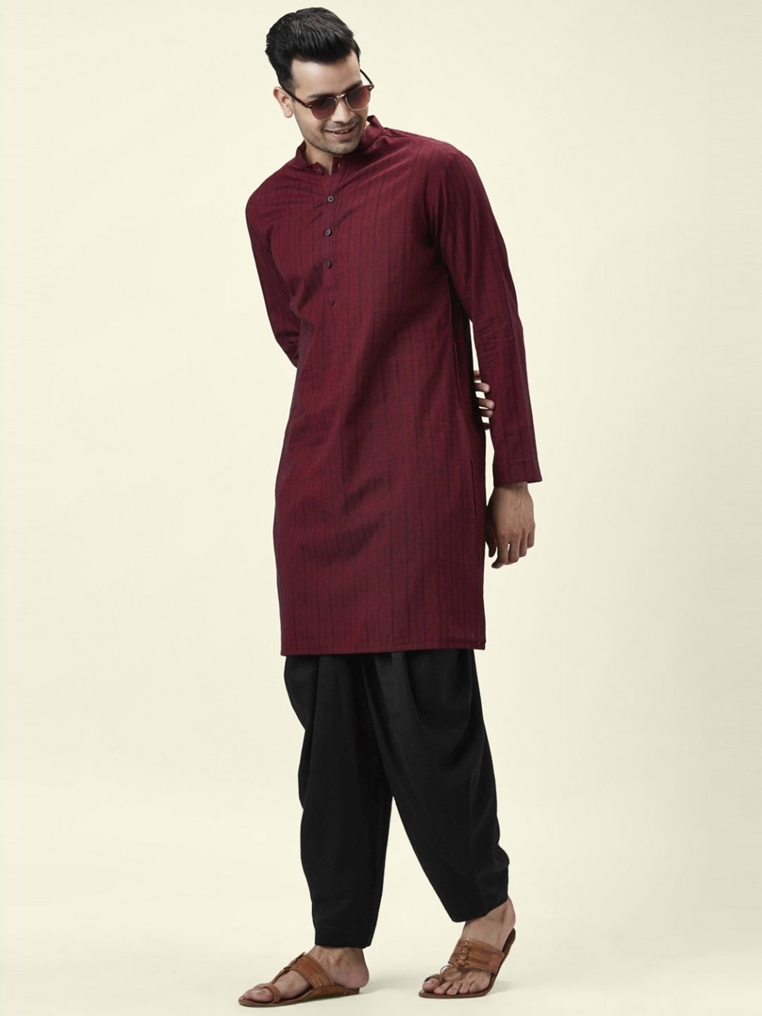 Indus Route by Pantaloons Black Regular Fit Ethnic Pants