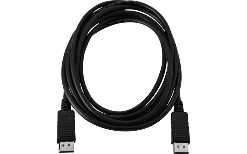 V7 Black Video Cable DisplayPort Male to DisplayPort Male 2m 6.6ft - 6.56 ft DisplayPort A/V Cable for Audio/Video Device