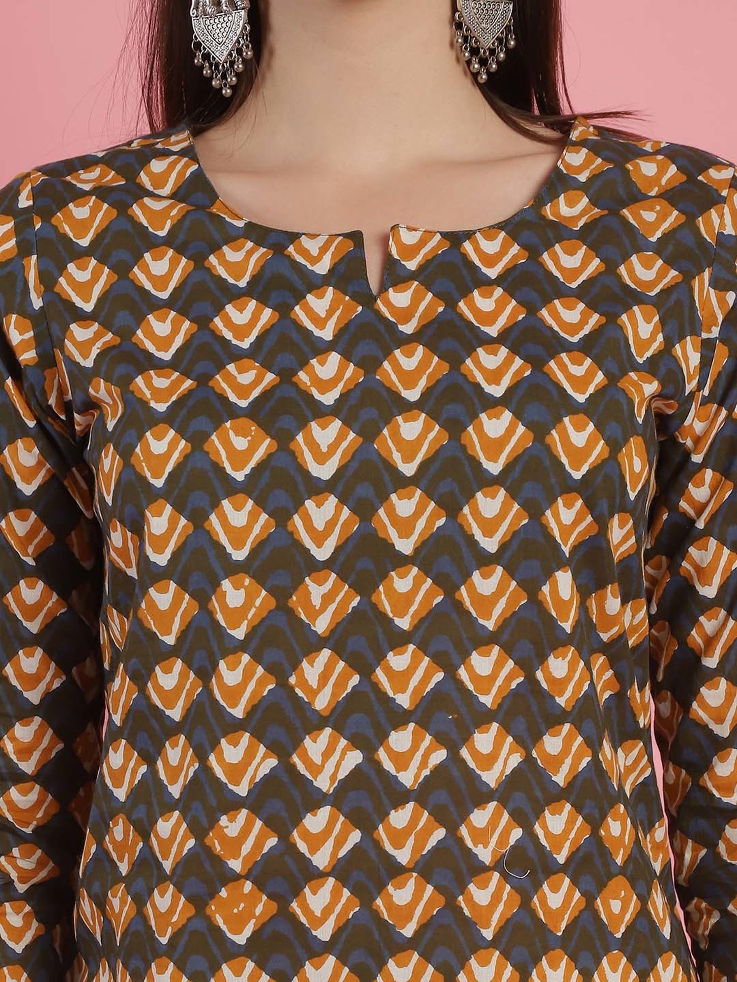 Prakrti Multicolored Cotton Printed Top Pant Set