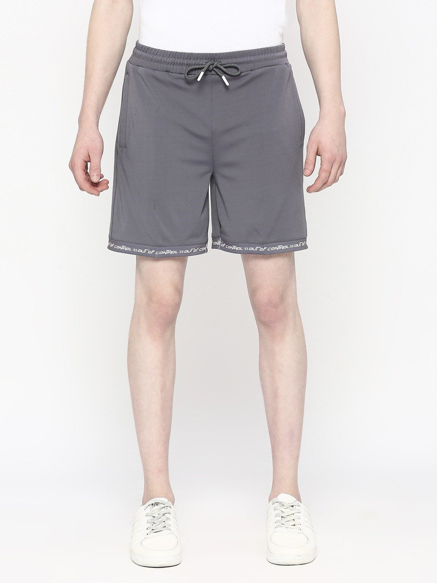 Fitz Charcoal Grey Slim Fit Shorts