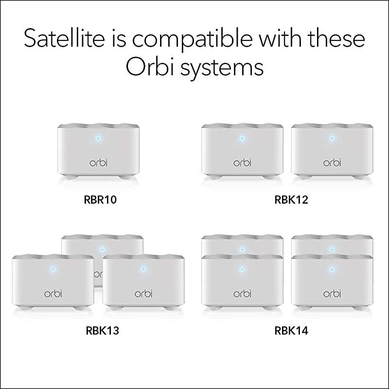 Orbi Mesh WiFi Addon Satellite Works with Your Orbi Router add up to 1500 sq ft speeds up to 12Gbps RBS10 RBS10100NAS