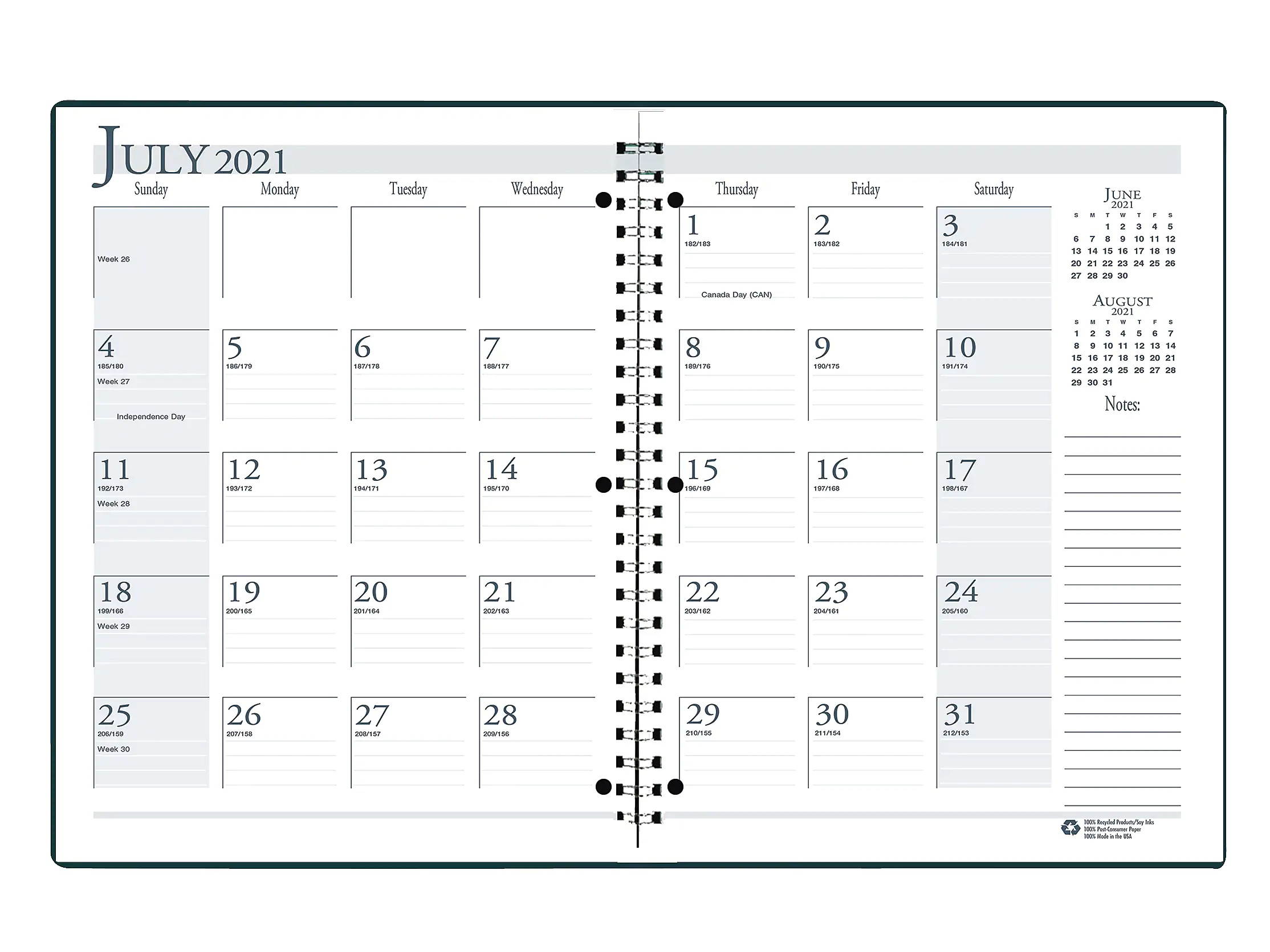 House of Doolittle 2021-2022 8.5" x 11" Academic Planner Bright Blue 26308-22