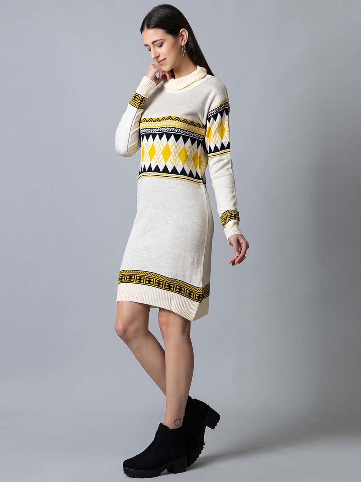 Club York White Embroidered Shift Dress