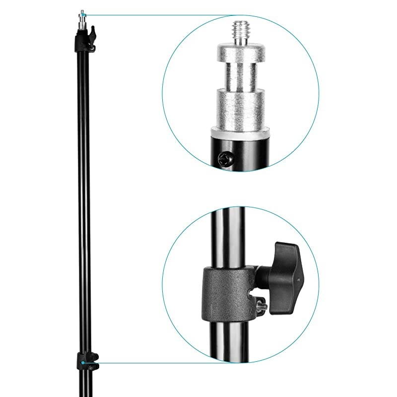 2 Pieces Bi-color 660 LED Video Light and Stand Kit Includes:(2)3200-5600K CRI 96+ Dimmable Light with U Bracket and Barndoor and (2)75 inches Light Stand for Studio Photography, Video Shooting