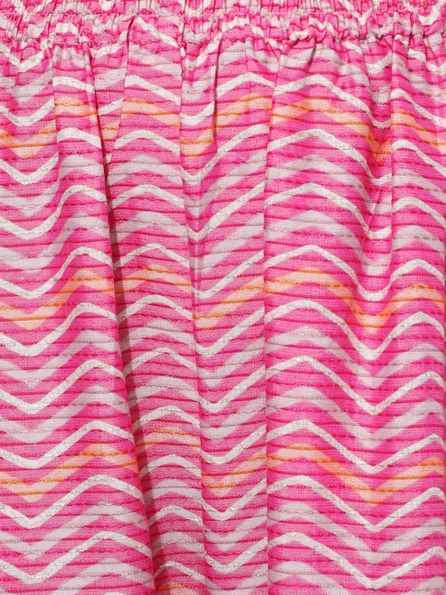 Skylee Pink Printed Kurta Pant Set With Dupatta