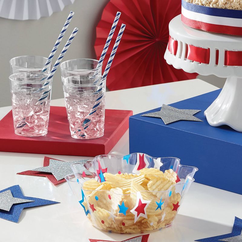 12ct Patriotic Cutouts With Glitter