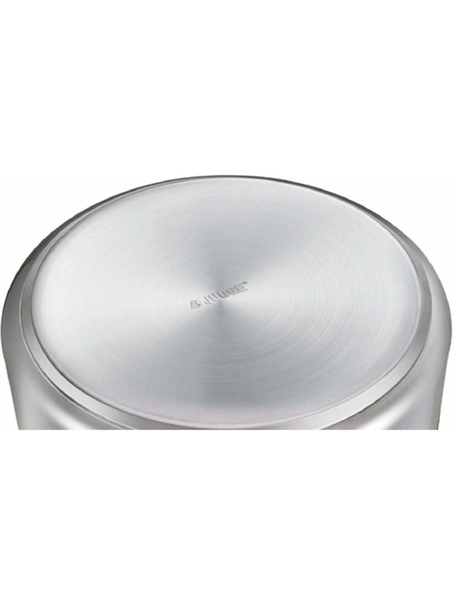 JUDGE Silver & Transparent Stainless Steel 18 cm Gas Compatible Casserole With Glass Lid (2.5 L)