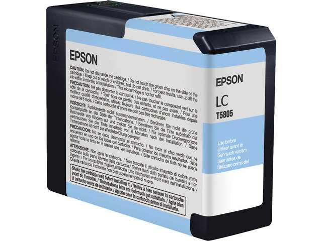 EPSON T580500 80 ml UltraChrome K3 Ink Cartridge Light Cyan