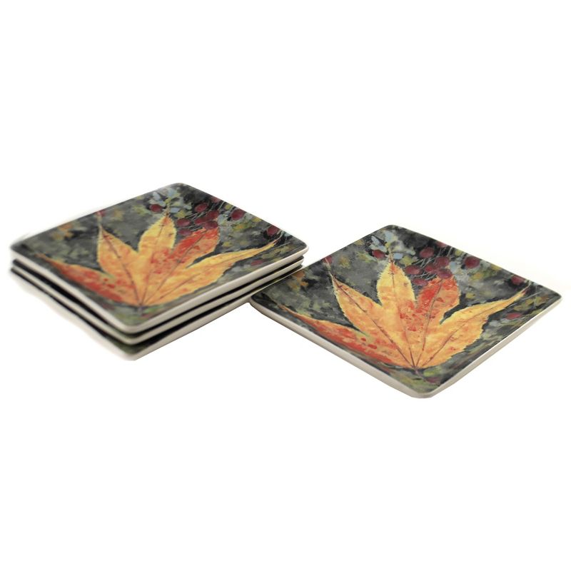 Tabletop 6.0" Colors Of Fall Leaf Plate Appetizer Gallery Round Top Collection  -  Dining Plates