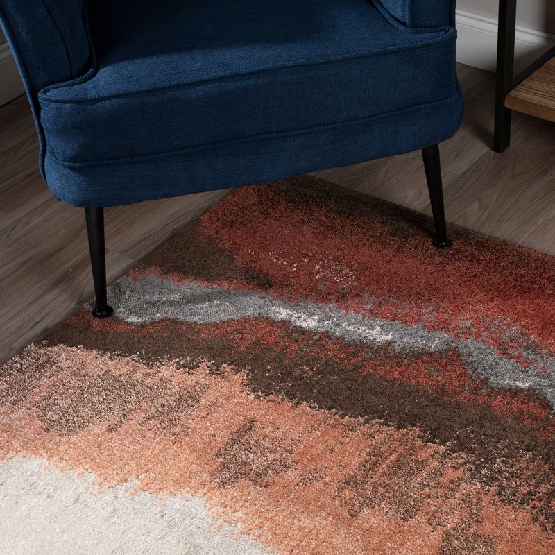 9'6"X13' Cinnamon Wave Woven Area Rug - Addison Rugs