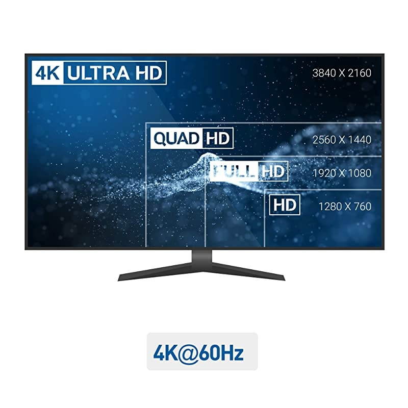 Aluminum USB C to HDMI Adapter in Space Gray for Surface Pro 7 and More - Support 4K 60Hz and HDR