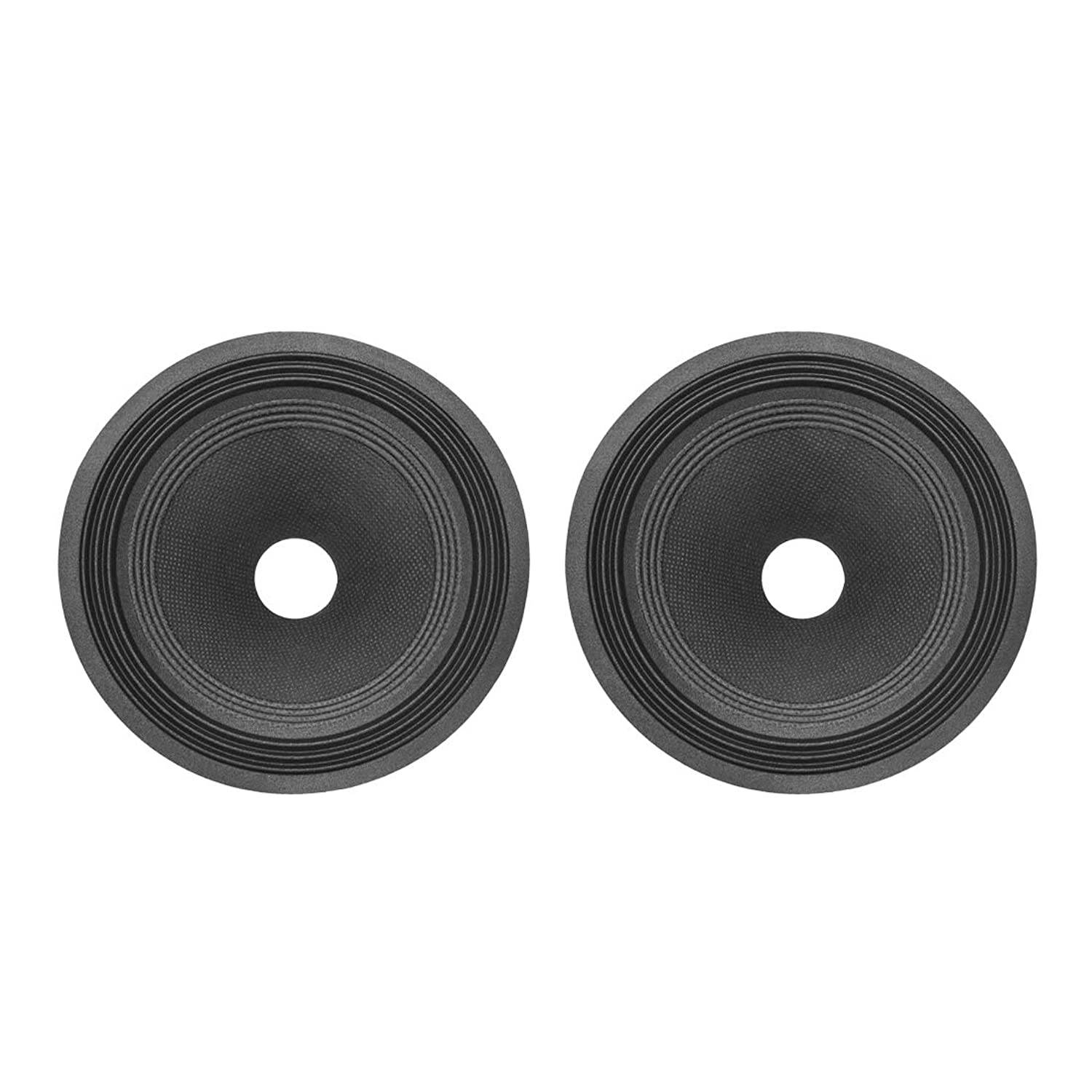 uxcell 8 inches Paper Speaker Cone Subwoofer Drum Ripple Paper 1.4 inches Coil Diameter with 3 Surround 2 Pcs