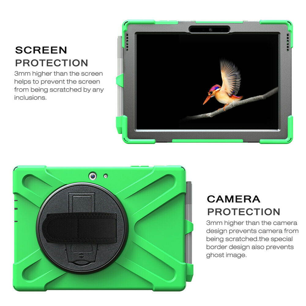 Werleo Surface Pro 6 Case Surface Pro Case 2017 Heavy Duty Full-Body Rugged Protective Case Cover with Kickstand Hand Strap for Microsoft Surface Pro 6 2018 / Surface Pro 5 2017 / Surface Pro 4 2015