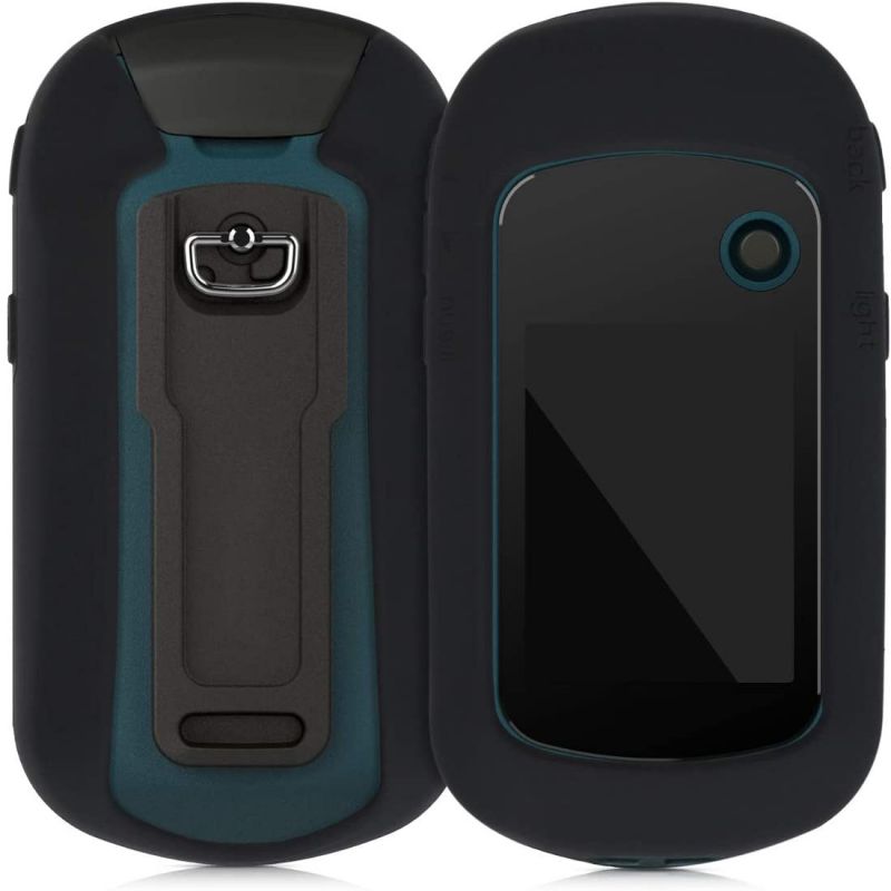 kwmobile Case Compatible with Garmin eTrex 22x / 32x - GPS Handset Navigation System Soft Silicone Skin Protective Cover - Black