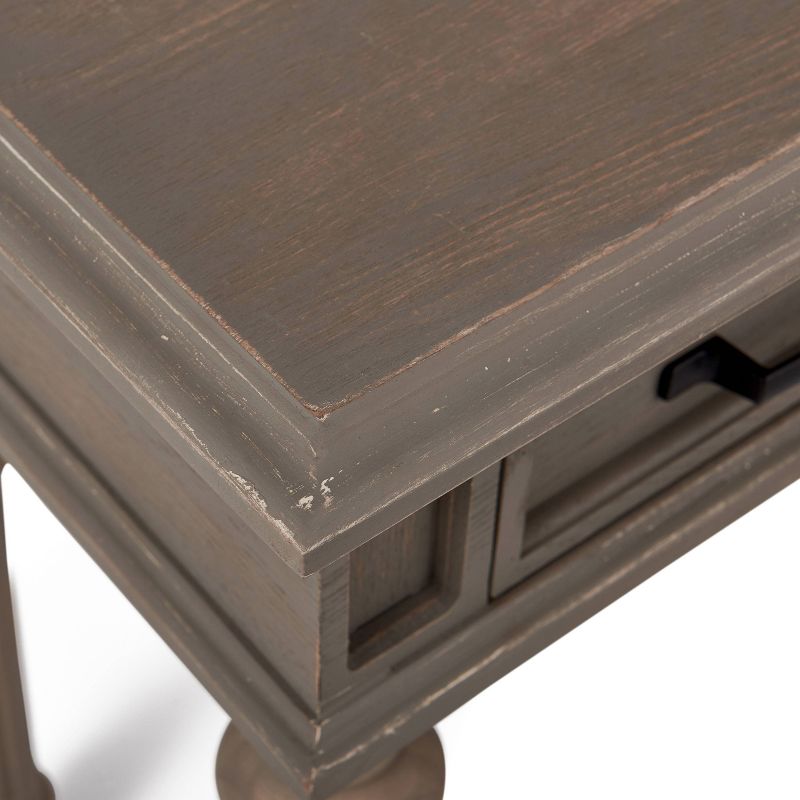 Cassatt 1 Drawer Side Table Gray - Finch