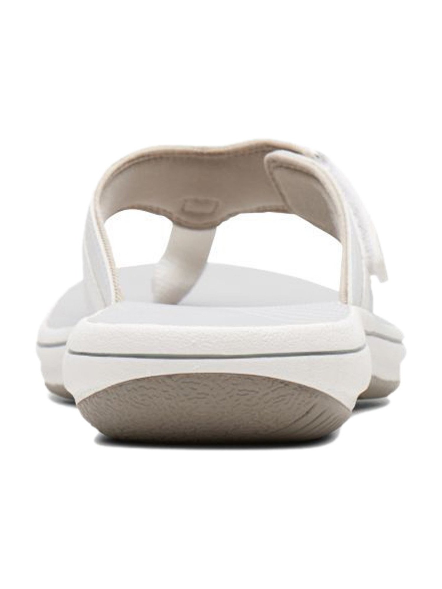 Clarks Women's Brinkley Sea White Thong Sandals