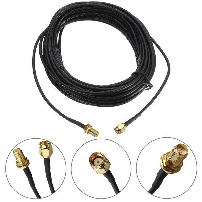 6M WiFi Antenna RP-SMA M-F Extension Cable WiFi Router