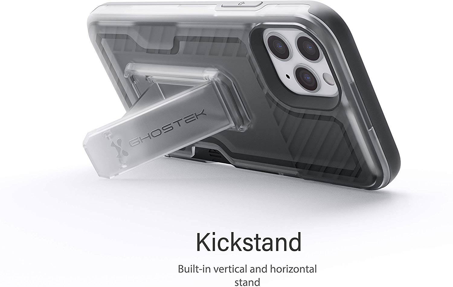 Ghostek Iron Armor Belt Clip iPhone 11 Holster Case with Kickstand and Card Holder Slot Slim Shockproof Design Heavy Duty Protection Wireless Charging Compatible 2019 iPhone 11 (6.1 Inch) - (Blue)