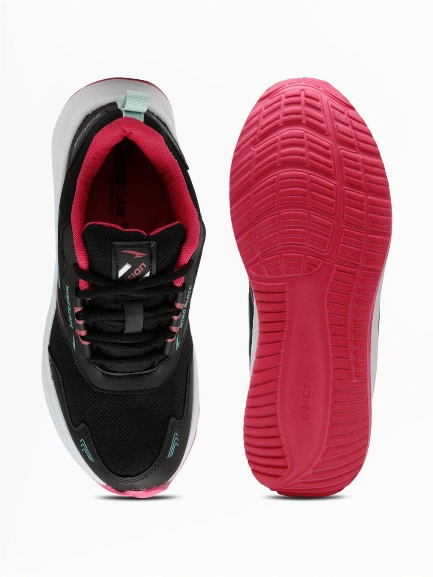 Asian Women's Black Running  Shoes
