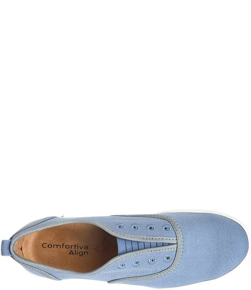 Comfortiva Lithia Canvas Slip On Sneakers