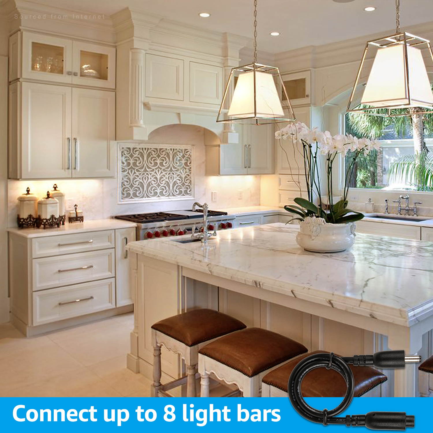 TORCHSTAR Smart LED Safe Lighting Kit(4), Work with Alexa, App Control, Dimmable, 5000K Daylight, UL Adapter for Under Cabinet, Gun Safe, Locker, Closet, Shelf, Showcase, 4Pcs