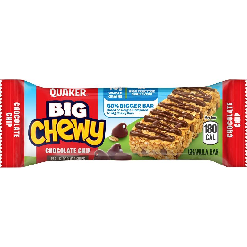 Quaker Big Chewy Chocolate Chip Granola Bars - 5ct