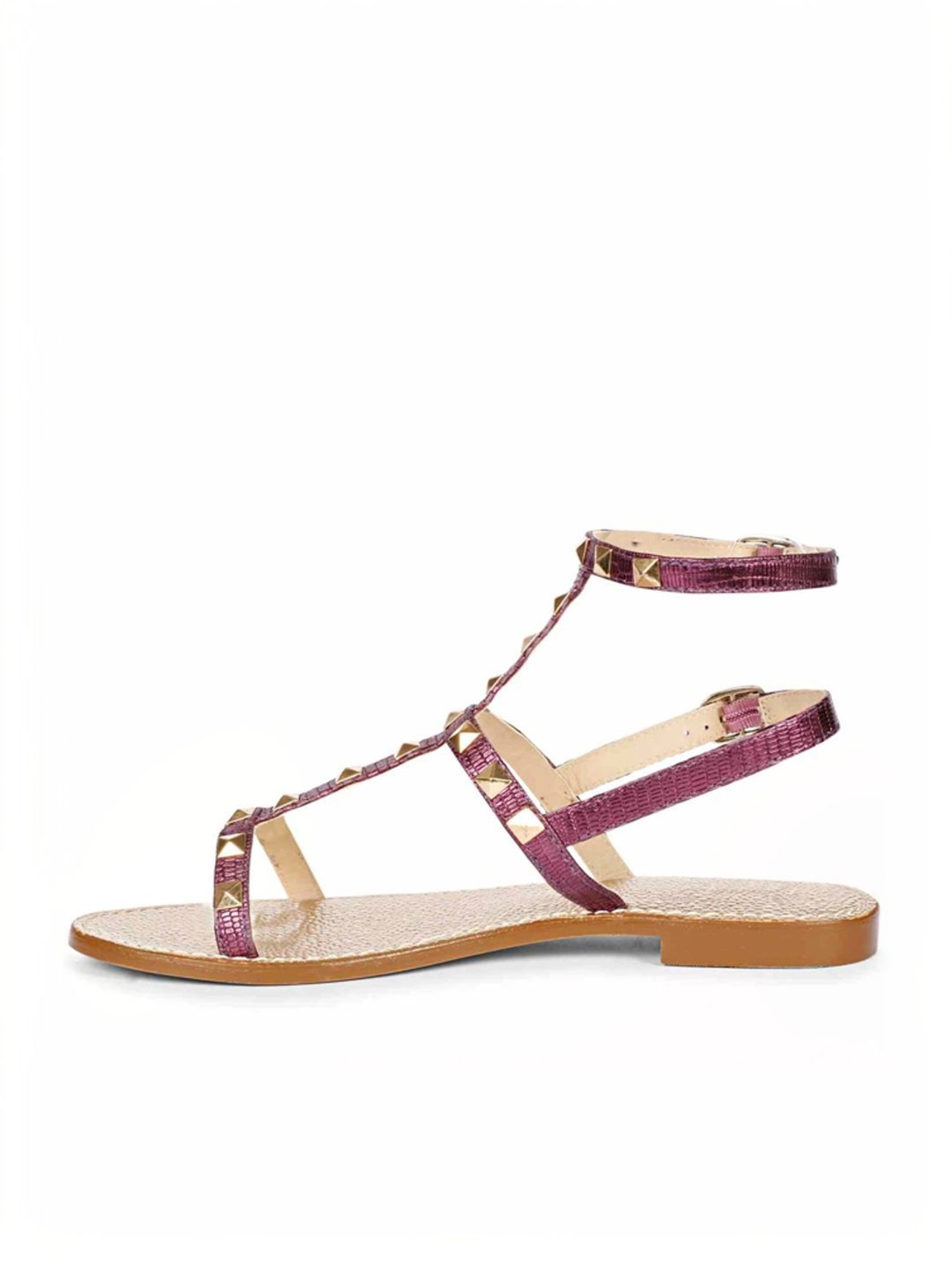 Saint G Women's Miriam Purple Ankle Strap Sandals