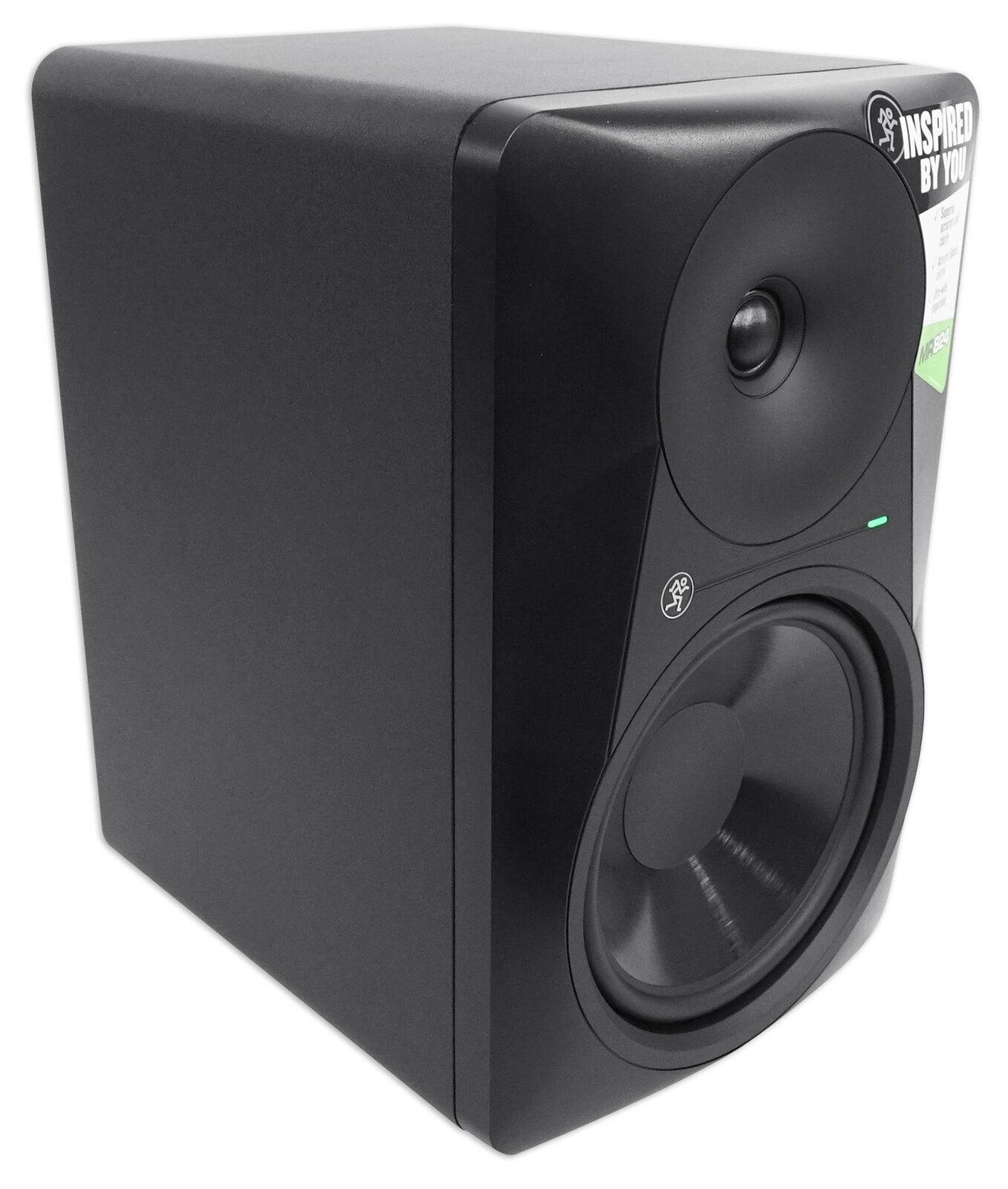 (2) Mackie MR824 8&rdquo; 85 Watt Studio Monitors+Condenser Mic+36" Stands+Pads