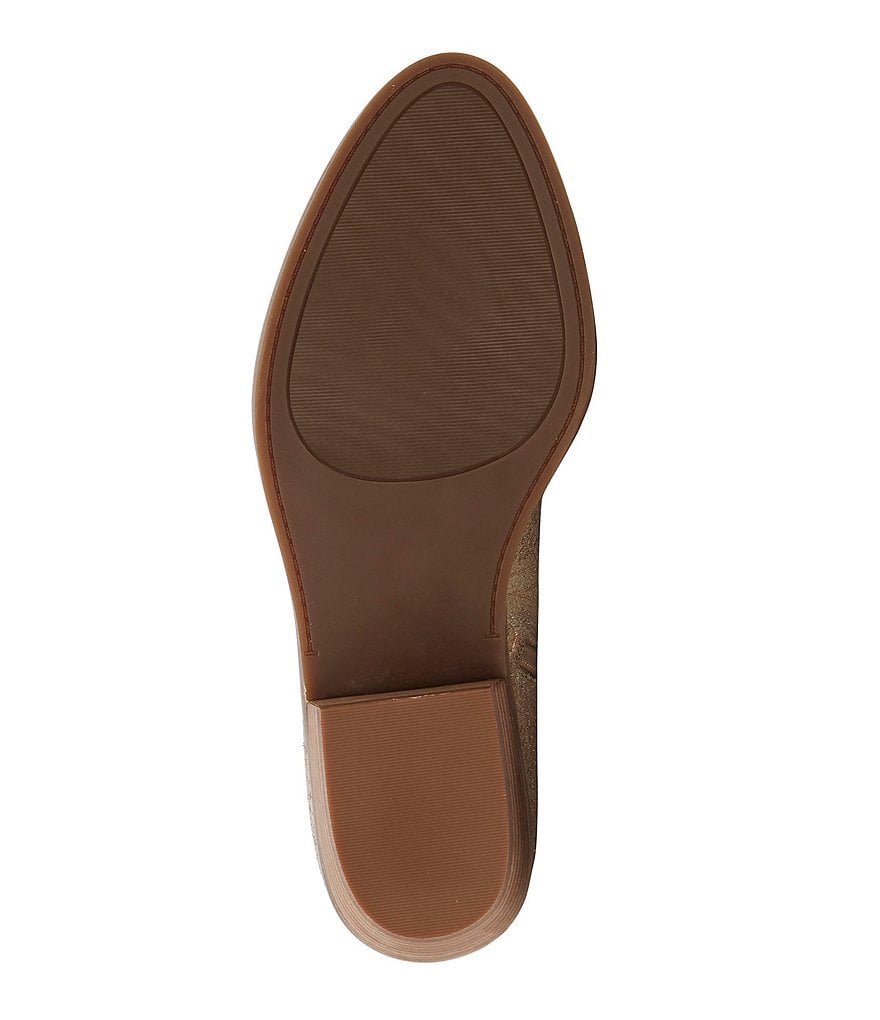 Lucky Brand Feyan Perforated Leather Block Heel Booties