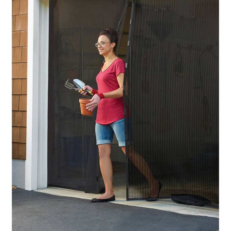 Magic Mesh Hands-Free Garage Screen Door