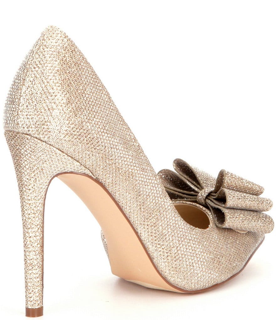 Trotters Kari Pearlized Leather Block-Heel Pumps