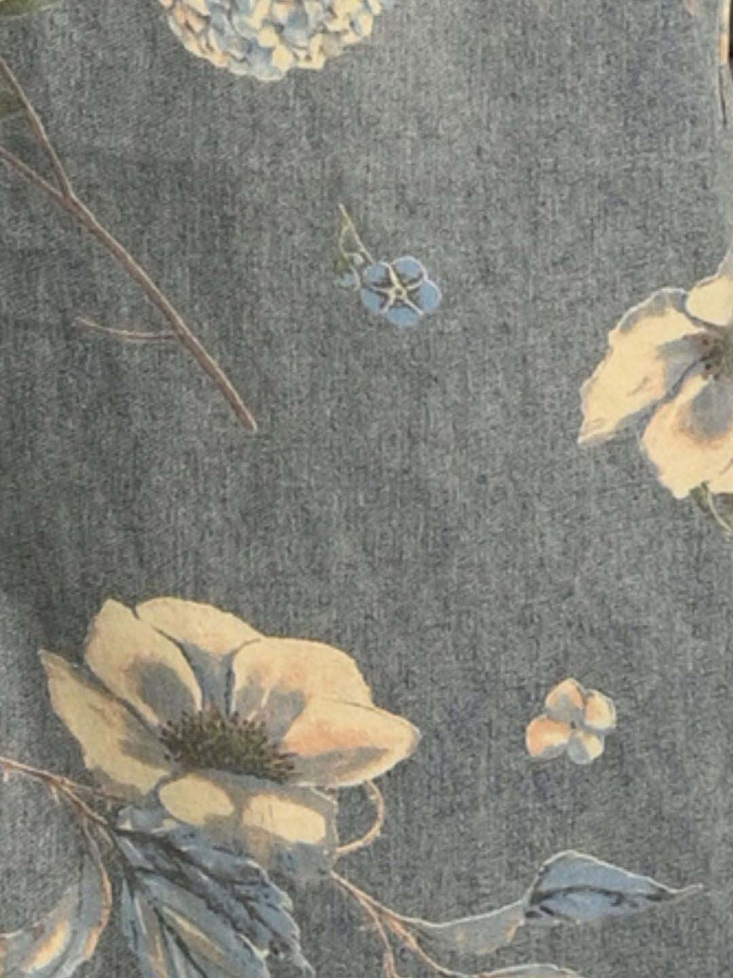 Odette Blue Printed Flared Pants