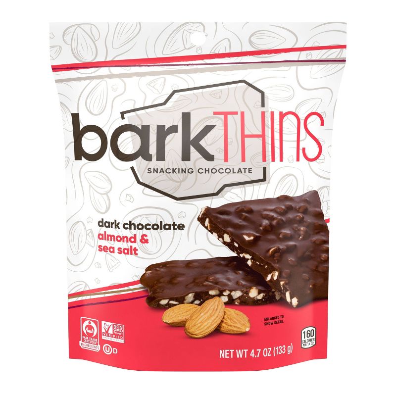 barkTHINS Almond with Sea Salt Dark Chocolate - 4.7oz