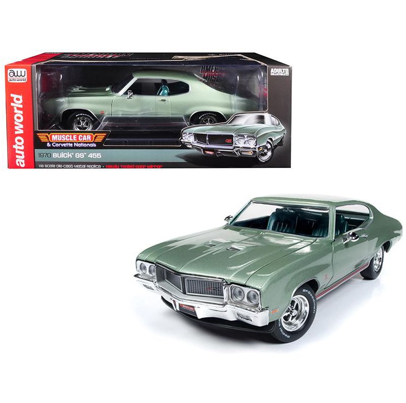 1970 Buick Grand Sport GS 455 Hardtop "MCACN" Seamist Green Limited Edition to 1,002 pcs 1/18 Diecast Car by Autoworld
