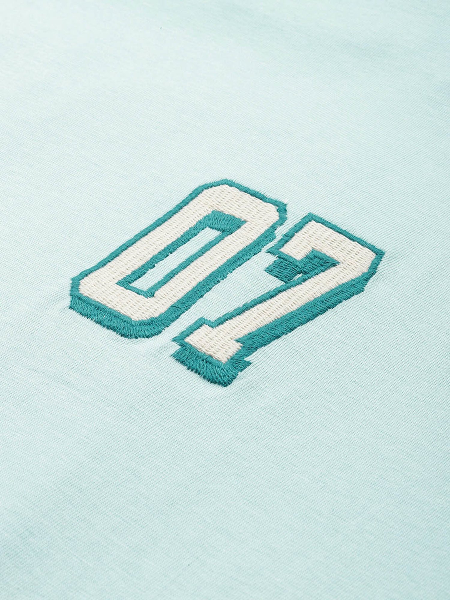 Dillinger Pastel Blue Typographic Cotton Oversized T-Shirt