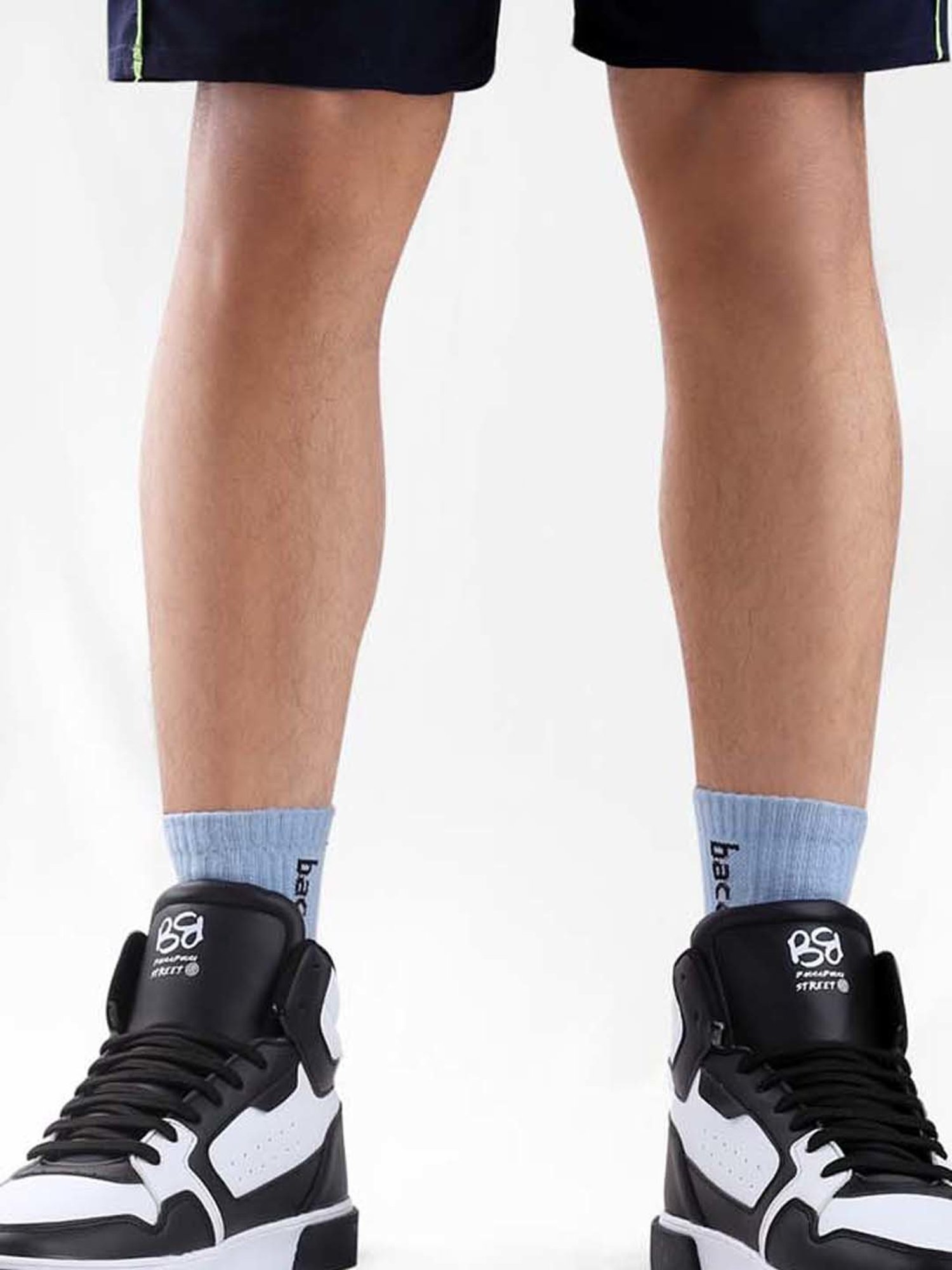 Bacca Bucci Men's STALK Black Ankle High Sneakers