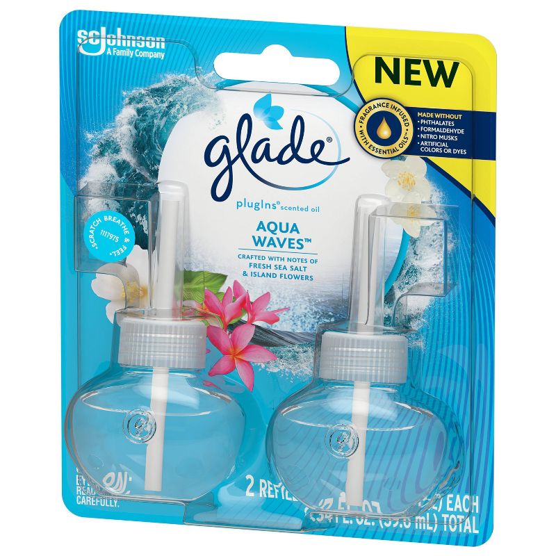 Glade Aqua Waves PlugIns Refill - 2ct