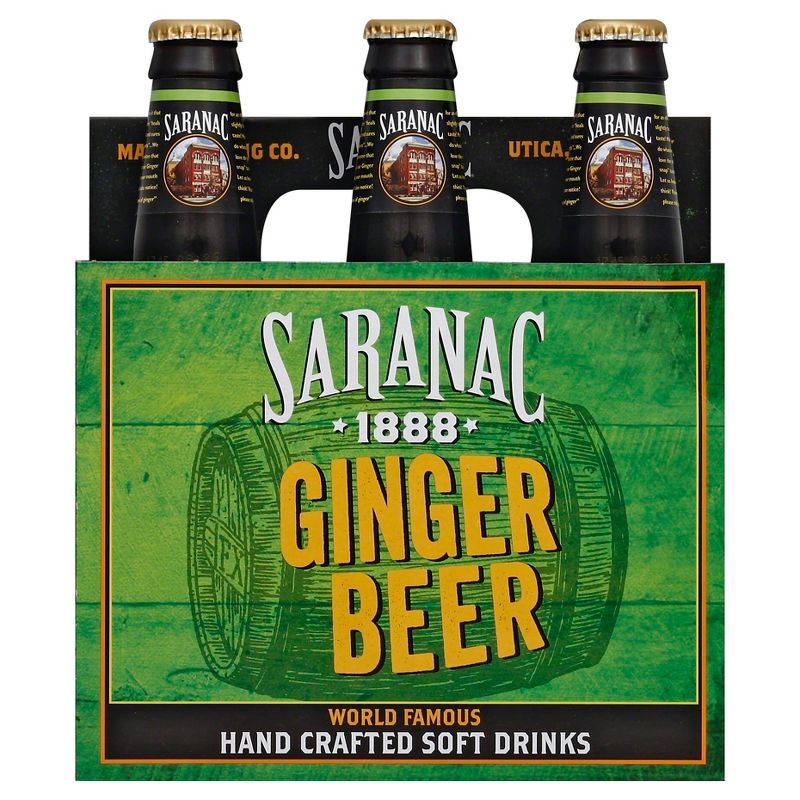 Saranac Ginger Beer - 6pk/12 fl oz Glass Bottles