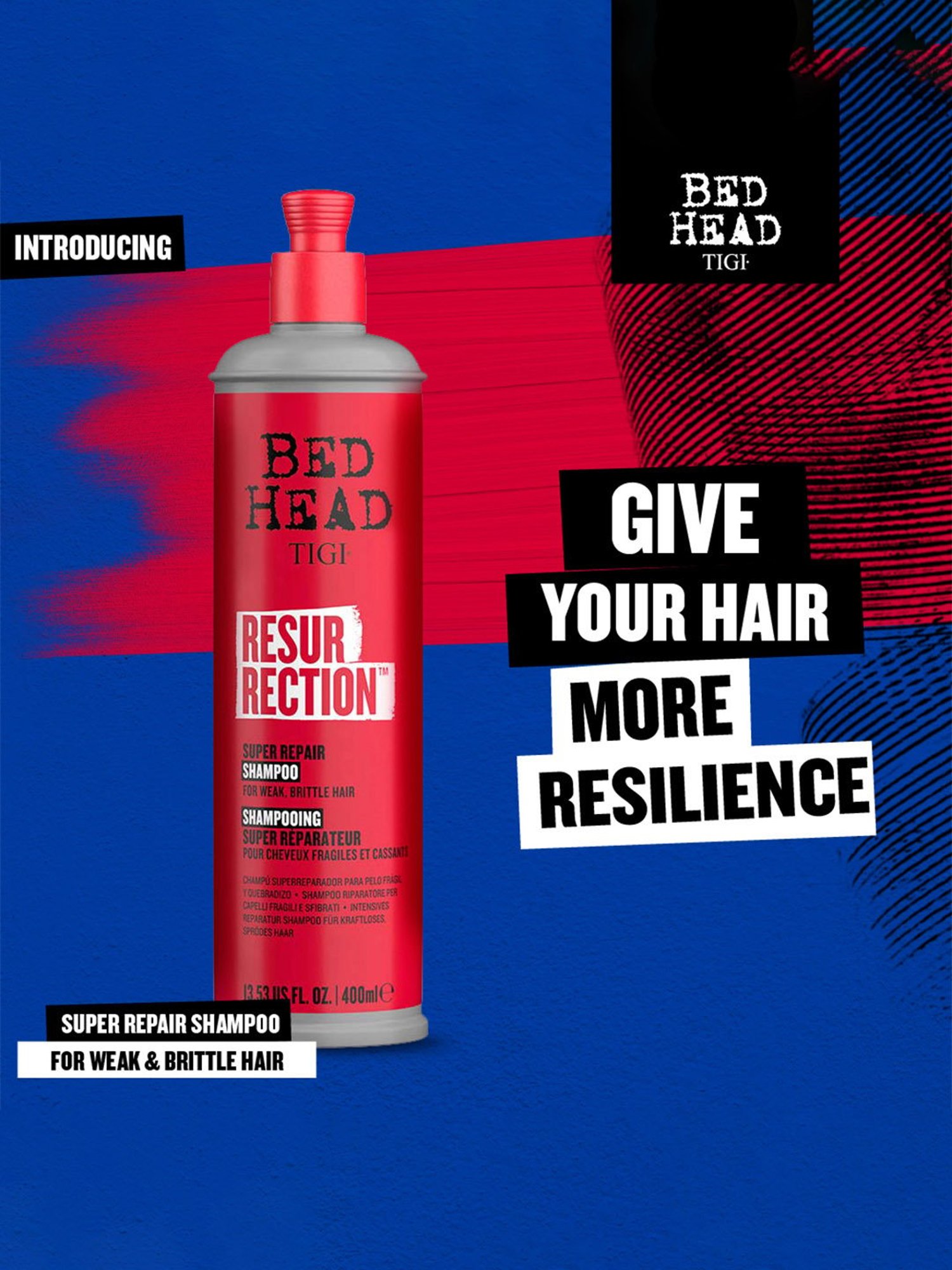 Bed Head TIGI Resurrection Super Repair Shampoo - 400 ml