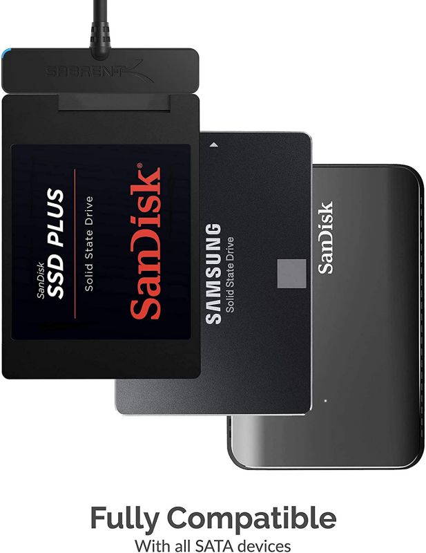 Sabrent USB 3.0 Micro SD and SD Card Reader + USB 3.0 to SSD / 2.5-Inch SATA I/II/IIIHard Drive Adapter