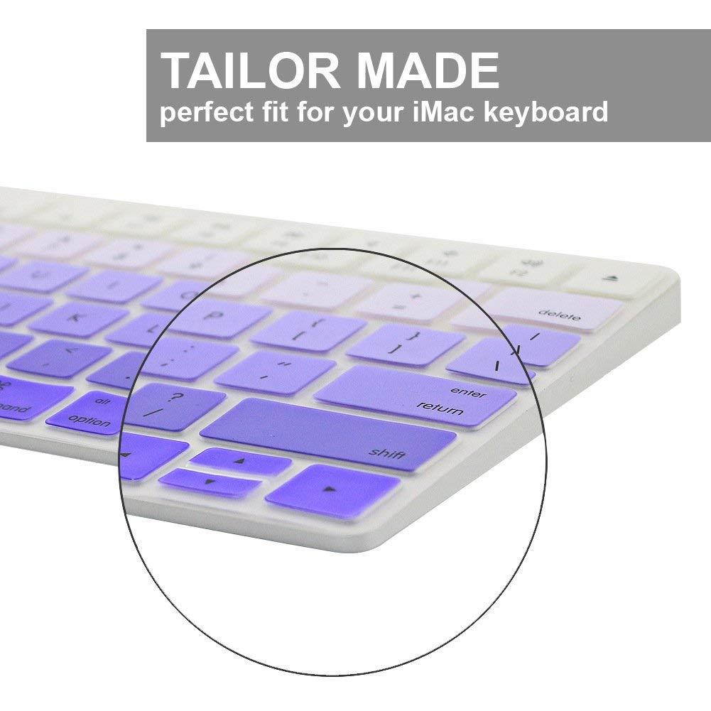 All-inside Ombre Light Purple Cover for Apple Magic Keyboard (MLA22LL/A) with US Layout