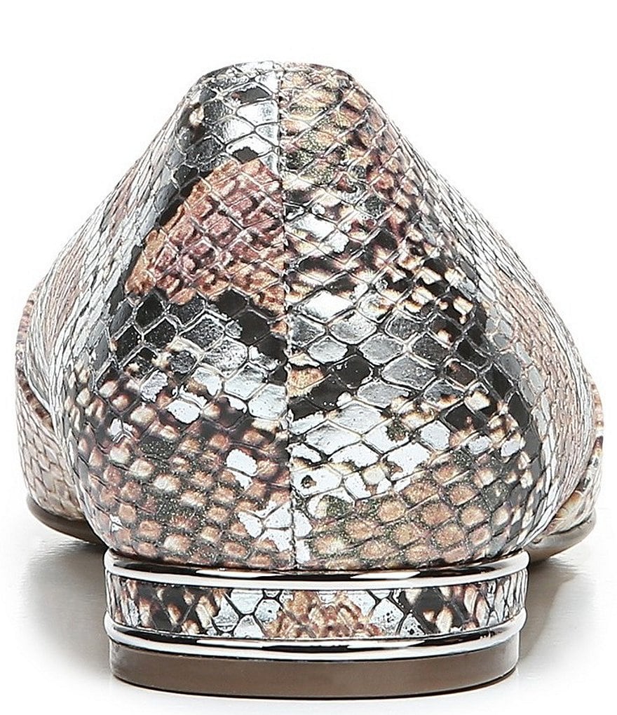 Naturalizer Havana Snake Print Leather Dress Flats