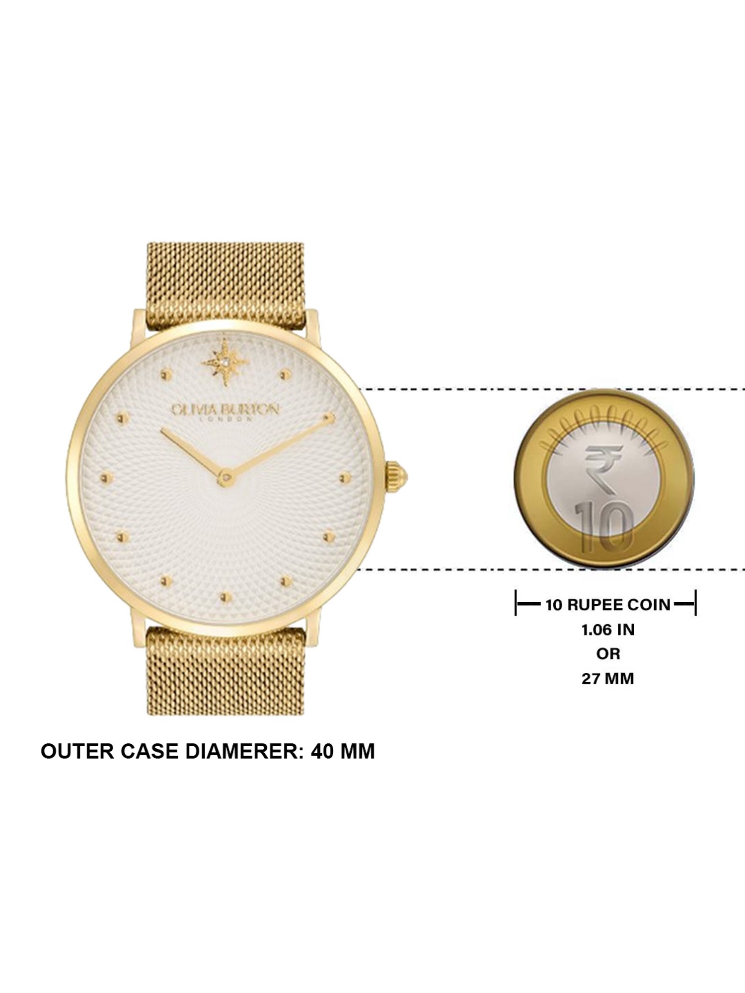 Olivia Burton 24000024 Ultra Slim Analog Watch for Women