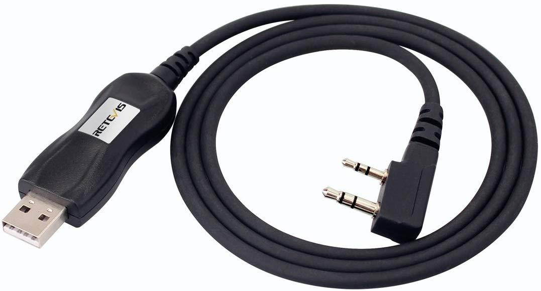 Retevis FTDI USB Programming Cable 2 Way Radio Programming Cable for Baofeng UV-5R BF-888S Retevis H-777 RT21 RT22 Arcshell Walkie Talkies(1 Pack)