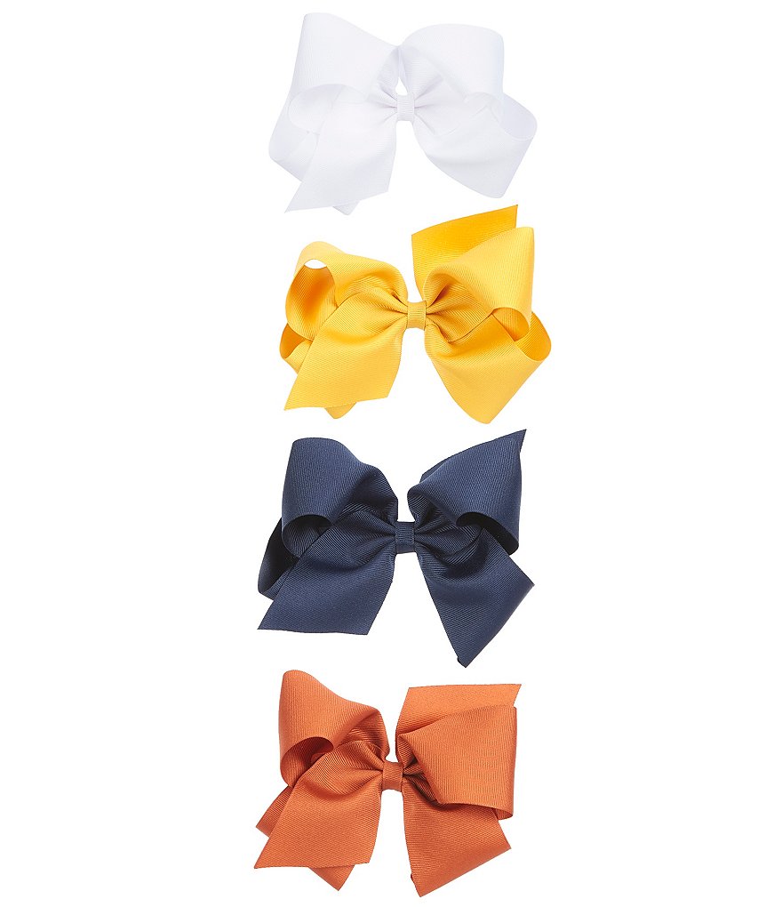 Edgehill Collection Little Girls Sparkle Satin Bow Wrap Headband